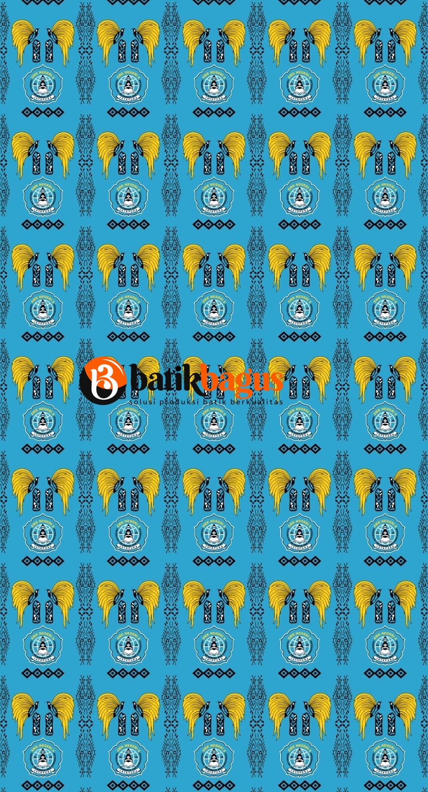 Motif Floral Harmoni Warna Cerah